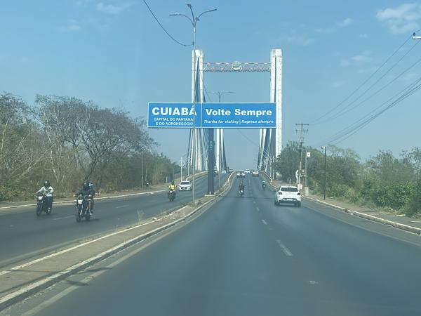 De moderne stad Cuiabá